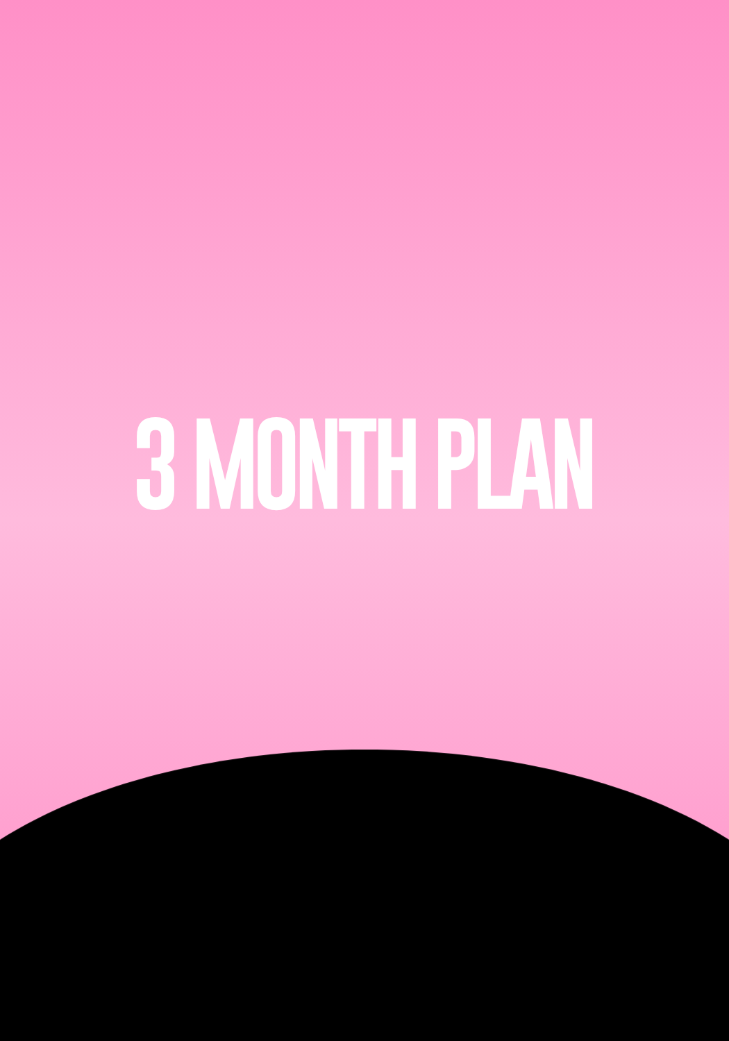3 Month Plan